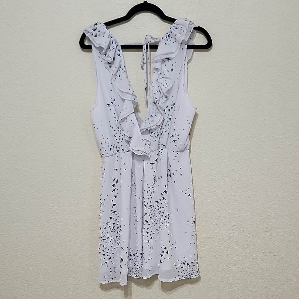H&M White Ruffled Sleeveless Mini Dress - Picture 9 of 12